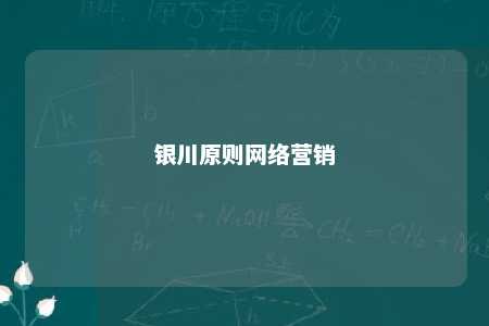 银川原则网络营销