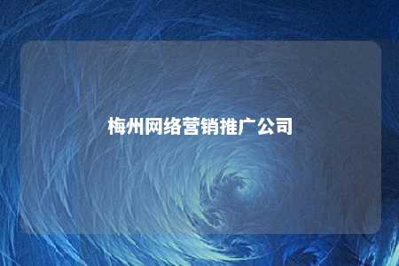 梅州网络营销推广公司